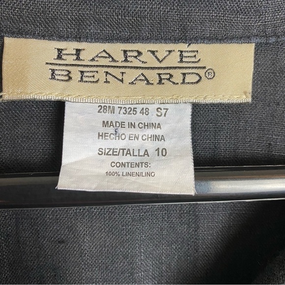 Harve Bernard Linen Button Front Lagenlook Shirt - Picture 3 of 14